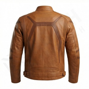 Veste de moto en cuir véritable pour homme de qualité supérieure, nouvelle arrivée, vestes de moto d'hiver, protections amovibles, personnalisables - Product Image 2