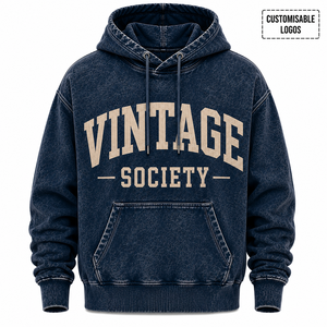 Sudaderas con Capucha Personalizadas para Hombre, Estilo Vintage, Lavado Ácido, Efecto Desgastado, 100% Algodón, Felpa, Calidad Premium 2026 - Product Image 6