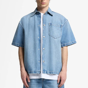 Conjunto de Dos Piezas para Hombre, Estilo Casual Urbano, Chaqueta de Felpa Sólida, Tallas Grandes, Transpirable, de Secado Rápido, con Parches y Pantalones Cortos para Verano - Product Image 6