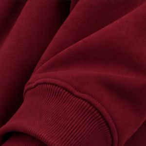 Conjunto Deportivo Casual de Sudadera y Pantalones Jogger para Hombre, Color Borgoña, con Estampado Gráfico, de Felpa, para Invierno - Product Image 5