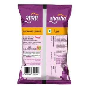 Poudre de mangue sèche de qualité supérieure Shasha (Amchur) 500g Fabriquée en Inde - Pour les currys, les chutneys et les collations - Product Image 2
