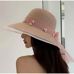 [Oferta] Sombrero de Paja Premium con Ala Invertida y Banda de Seda, Ajustable, Ligero, Sombrero de Sol de Moda 2026, 3 Colores - Product Image 5