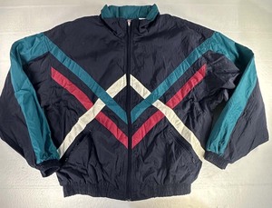 athletic retro colorblock custom vintage 85s 95s windbreaker Jacket Hooded Front Color Block Strips nylon Polyester Waterproof - Product Image 1