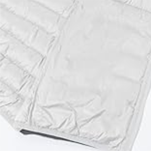 Men's <b>White</b> Hooded Puffer Jacket Regular Fit Windproof Zipper Closure Solid Color <b>Winter</b> Casual <b>Coat</b> Thin Polyester Shell - Product Image 4
