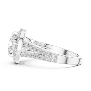 Certified Moissanite <b>Diamond</b> <b>Ring</b> in 925 Sterling Silver - Product Image 2