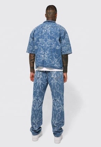 Pantalones de Hombre de Lujo con Efecto Lavado, Corte Relajado, Estampado Discreto, Pantalones de Moda, Ropa Urbana Casual Premium - Product Image 2