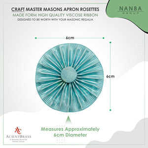 Masonic Regalia Rosettes for Special Occasions <b>Red</b> Colored <b>Ribbon</b> Rosettes for Regalia Inspectors - Product Image 3