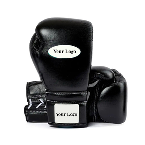Gants de boxe Winning en cuir de vachette, couleur noire, à lacets, nouveau design, pour la compétition et l'entraînement, avec logo personnalisé – Offre Spéciale - Product Image 5