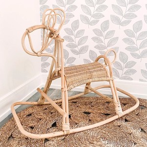 Juguete de animales divertidos para montar, juguetes de mimbre para niños, burro balancín, caballo balancín para bebés - Product Image 4