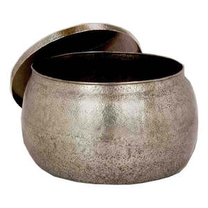 Mesa de Centro de Metal y Hierro de Estilo Popular, con Cubierta de Vidrio, Decorativa, Redonda, Clásica - Product Image 6