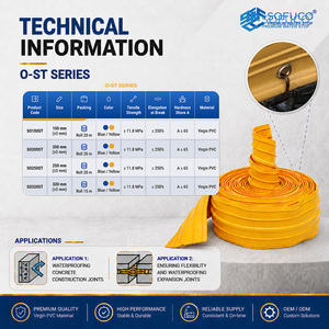 Sofuco Economy PVC Waterstop SF-O150-ST/O200-ST para Juntas de Expansión Civiles y Proyectos de Impermeabilización Económicos de Fábrica - Product Image 4