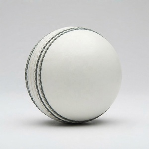 <b>White</b> PU Vintage <b>Cricket</b> Ball Hand-Stitched Eco-Friendly Lightweight Ambidextrous Durable Match Training Outdoor Adult Play - Product Image 2