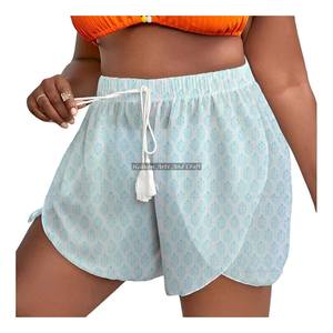 Hot Indian Block Print <b>Pyjama</b> Rope Drawstring Waist Wrap Shorts Handmade Custom Handmade Rope Drawstring Waist Wrap Shorts Pants - Product Image 1