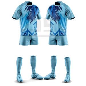 Kit de tournoi de rugby personnalisé, maillot et short sublimés, respirant, léger, vêtements de sport athlétiques, clubs, équipes professionnelles, 100% - Product Image 1