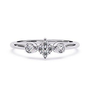 Bijoux Loista avec bague en diamant cultivé en laboratoire certifié IGI, plaquée rhodium, bague de mariage, bijoux en or 18 carats, bijoux en diamant faits à la main - Product Image 1