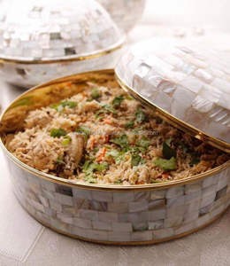 Bols plats mère de perle, cascade de la mère de perle, incrustation os, bol de vaisselle KSA kuflux eau QATAR par artisanat maison - Product Image 1