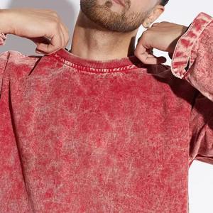 เสื้อฮู้ดดี้ผู้ชายแบบย้อมสีเอซิด คอวี ดีไซน์แฟชั่นรักษ์โลก ราคาประหยัด พรีเมียม ผ้าฝ้าย 100% เสื้อสเวตเชิ้ตผู้ชายแบบย้อมสีเอซิด - Product Image 6