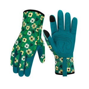 Non Slip Grip Leather Safety Gardening <b>Gloves</b> With Reinforced Palms For Heavy Duty Gardening Work - Product Image 1