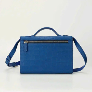 Bolsos de Mano de Cuero Croco Etoxic Genuino de Moda de Lujo para Hombre y Mujer, Bolsos OEM/ODM con MOQ Bajo, Tamaño 25, Bolsos de Hombro de Tendencia - Product Image 3