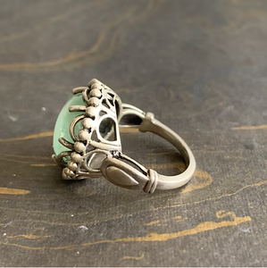 Anillo de Calcedonia Aqua de Diseño Único, Plata 925, Joyería con Piedras Preciosas para Uso Diario y Regalo de Compromiso - Product Image 4