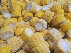 Maíz Dulce Hervido Congelado IQF Blanco, No Glutinoso, Cultivo Común, 15cm, Empaque a Granel, Calidad de Exportación - Ms. Tarina - Product Image 1