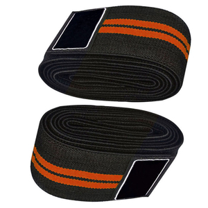 <b>Adjustable</b> Customizable Neoprene Knee <b>Straps</b> Compression Sleeve Wraps for Gym Use Men and Women to Alleviate Knee Pain - Product Image 5