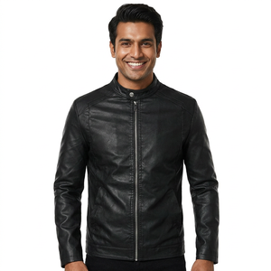 Veste en cuir unisexe, vente en gros, veste en cuir véritable tendance pour hommes - Product Image 6