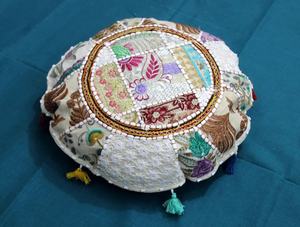 Grand coussin de méditation Foor | Housse de coussin de sol ronde Boho Hippie Decor - Product Image 3