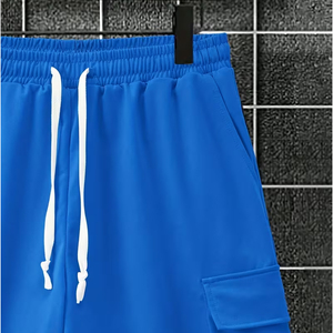 Men 2 Piece Casual Outfit Manufacturer Cotton Cargo Shorts T Shirt Summer OEM ODM Bulk Supply - Product Image 3
