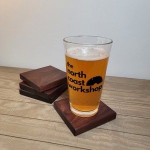 Wood Coaster Set Square Table <b>Mats</b> Rustic Drink Coasters Wooden <b>Cup</b> Pads for Home Bar Cafe - Product Image 4