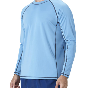 Camiseta de Protección Solar UPF 50+ UV, Blanca con Degradado Gris, Unisex, para Adultos, Cuello Redondo, Estilo Deportivo - Product Image 3