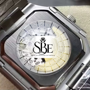 Reloj de Lujo con Diamantes de Imitación VVS Moissanite de Fabricación India, Correa de Acero Inoxidable de 20 mm, Disponible al Mejor Precio - Product Image 3