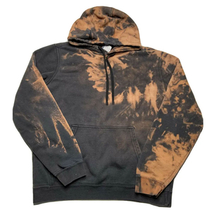 Sweat-shirt à capuche surdimensionné pour homme, bleu uni, en molleton, décontracté, avec poche, coupe classique, vêtement d'hiver léger, 100% coton - Product Image 1