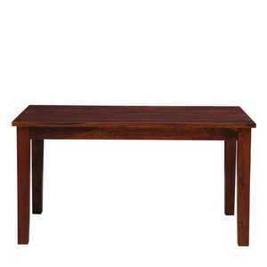 Sustainable Hardwood <b>Dining</b> <b>Set</b> 6 Seater Rectangular <b>Table</b> with Cushioned Seats and <b>Bench</b> Modern Farmhouse Style Wood Furniture - Product Image 4