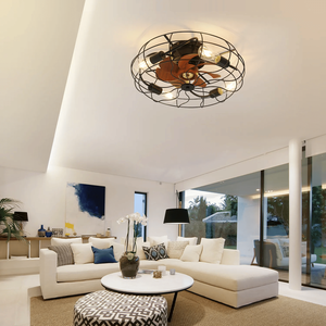 Ventilatore da Soffitto LED Industriale da 20 Pollici con Pale da 42 Pollici Nero Opaco, Motore AC a 6 Velocità, Telecomando E26, Reversibile DC per Camera da Letto - Product Image 5