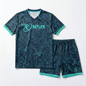 Conjunto de Camiseta y Pantalones Cortos de Voleibol Color Blanco Neón Personalizado al por Mayor, Uniforme de Equipo Absorbente de Sudor, Ropa Deportiva Sublimada OEM - Product Image 1