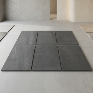 Carrelage extérieur en ciment gris foncé rugueux, surface mate, 600*900 mm, 20 mm, antidérapant, pour sol et mur, 2 cm, corps plein - Product Image 2