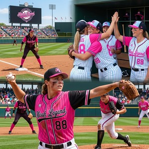 Florocent Rush Order Custom Sublimated Baseball Jerseys 24 Hour Express Turnaround Morocco Urgency & Speed Focus Digital Print - Product Image 5