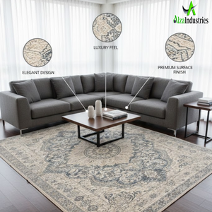 Elegante Alfombra Decorativa |   Alfombra de Piso de Mezcla de Lana, Algodón y Seda |   Fibras Sintéticas Naturales Duraderas para una Decoración del Hogar Elegante 2026 - Product Image 5