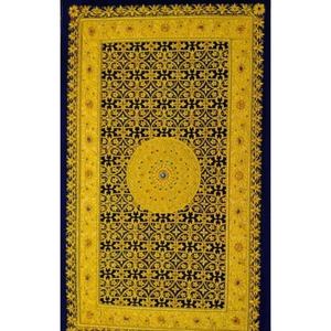 Tapis de tapisserie vertical carré fait main, design moderne, broderie Zari, pour mariage, Diwali, anniversaire, Ramadan - Product Image 4