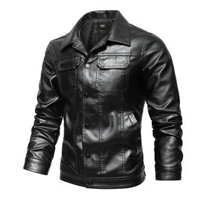Veste en cuir pour moto NESTA SPORTS 2023 pour hommes, veste cargo en cuir PU tendance printemps automne pour hommes, vêtements d'extérieur - Product Image 1