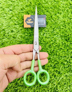 Ciseaux de barbier professionnels super affûtés pour droitiers, ciseaux de coupe de cheveux pour hommes et femmes, prise en main douce et facile, acier inoxydable - Product Image 1