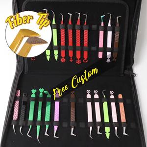 Juego de Pinzas para Pestañas de Acero Inoxidable de Precisión Quirúrgica Morje con Dijes Coloridos y Puntas Suaves para una Aplicación Fácil MS-ET-0007 - Product Image 4