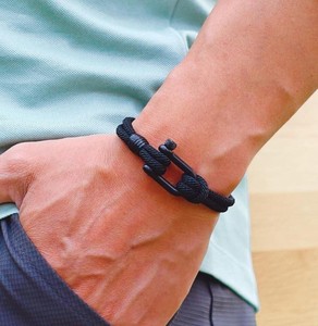 Pulsera de Cuerda para Hombre, Cierre de Acero Inoxidable, Cordón Náutico, Estilo Minimalista - Product Image 2