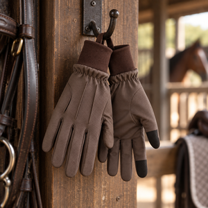 Gants d'hiver pour homme, équestres, épais, coupe-vent, imperméables, compatibles écran tactile, en cuir, chauds, haute qualité, meilleur prix - Product Image 2