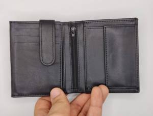 Premium Men's RFID Protected Trifold <b>Wallets</b> High Quality Short Leather <b>Card</b> <b>Holders</b> Polyester OEM Factory Direct Wholesale 2026 - Product Image 5