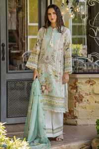 Robes pakistanaises de luxe en coton, 3 pièces, prêtes à porter, pour femmes, avec dentelle, perles, boutons, imprimés, lavables, pour l'été - Product Image 4