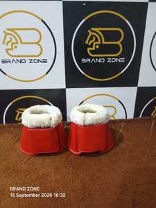 BRAND ZONE Nouveau design Coussinets de protection pour chevaux en néoprène 8MM, cuir PU et fourrure Fax, légers et professionnels - Product Image 2
