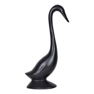 Ensemble de 2 figurines de cygne traditionnelles en aluminium, sculptées à la main, décor artistique pour table, salon, chambre à coucher - Product Image 4