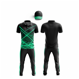 Premium Sublimated Cricket Team Jersey Set | <b>Men</b> Women Youth Cricket Wears Polo Shirt and <b>Trouser</b> Full Team Outfit custom - Product Image 5